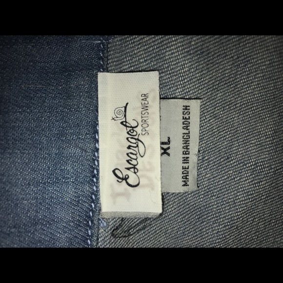 Denim Embellished Blouse - Picture 4 of 4